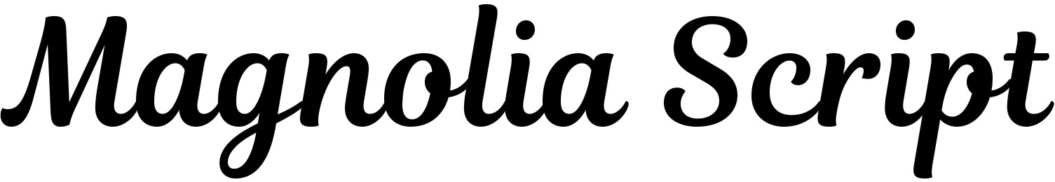 Magnolia Script font free download