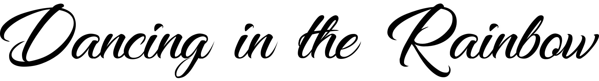 Dancing in the Rainbow font free download