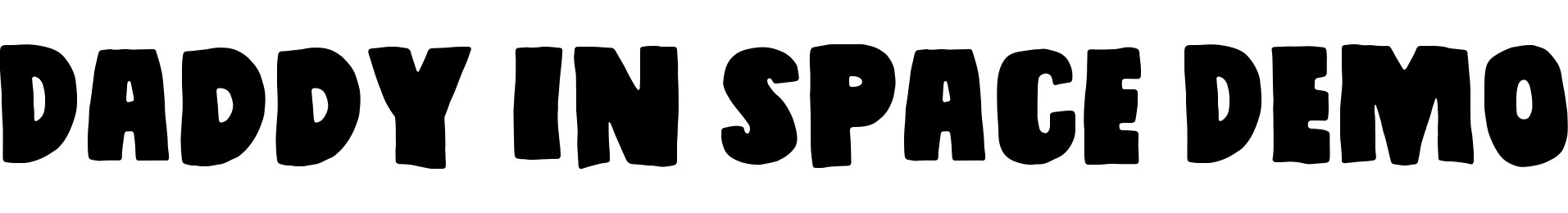 Daddy in space DEMO font free download