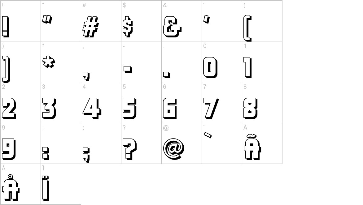 DancingDonuts font other characters sample