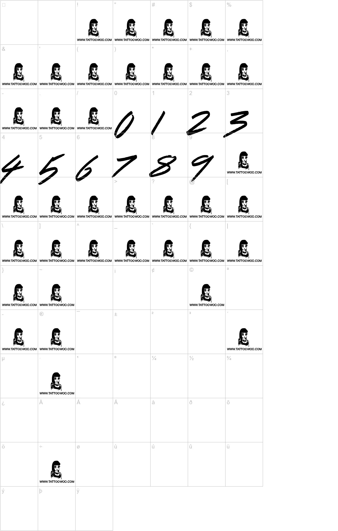 Dancing on the Beach font other characters sample