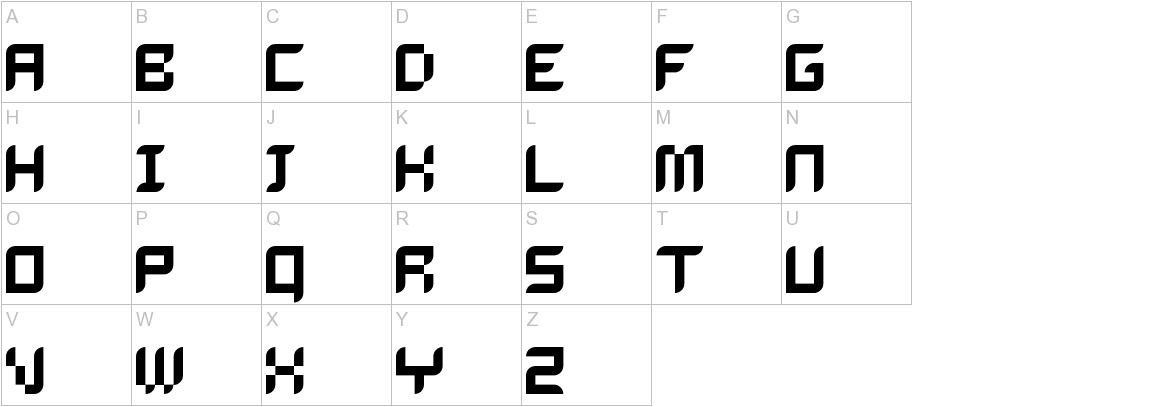 Dalila font uppercase characters sample
