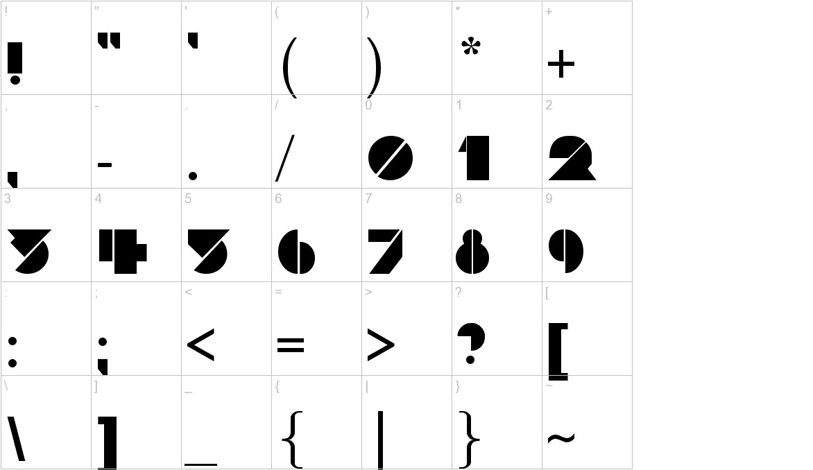 DaddyDontDisco font other characters sample