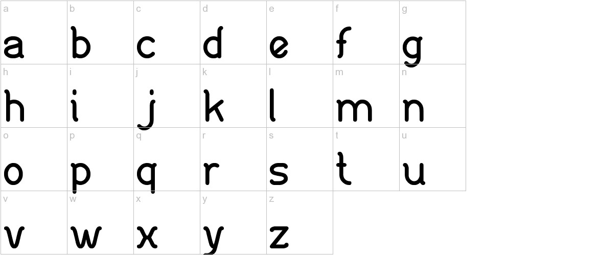 Dance fever font lowercase characters sample