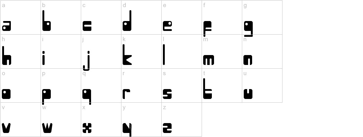 Atmosphere TTF Font Lowercase characters sample