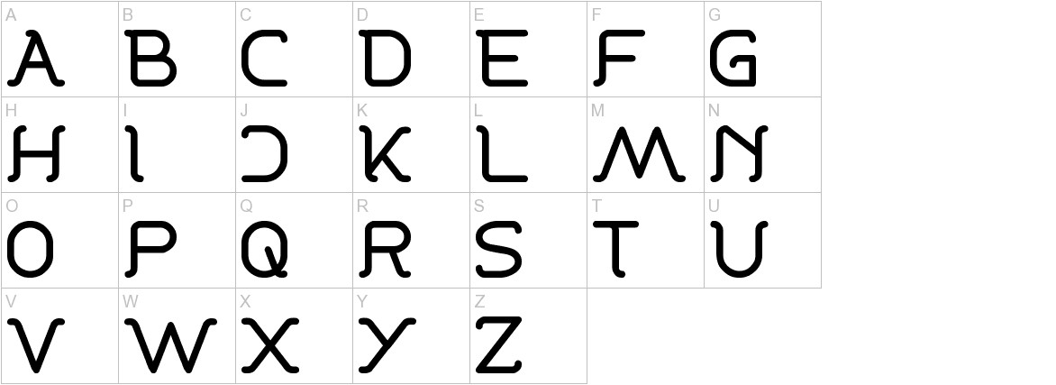 Dance fever font uppercase characters sample