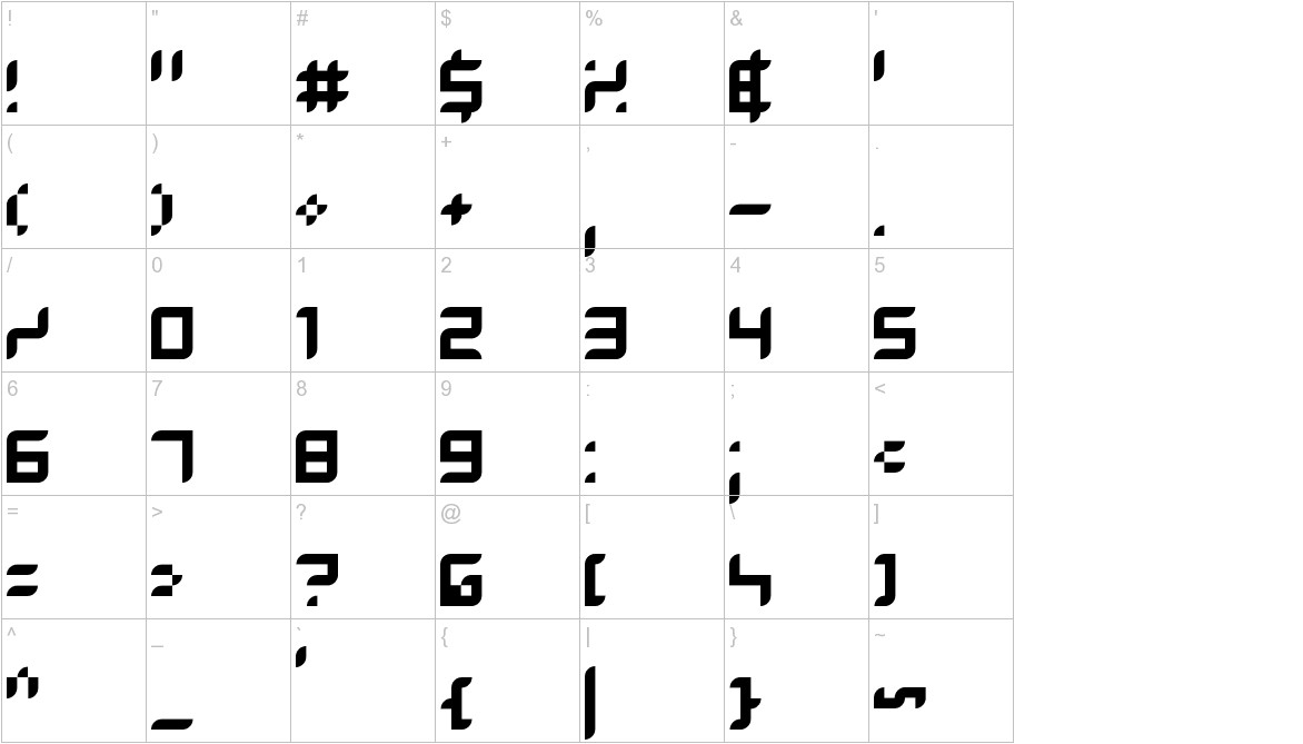 Dalila font other characters sample