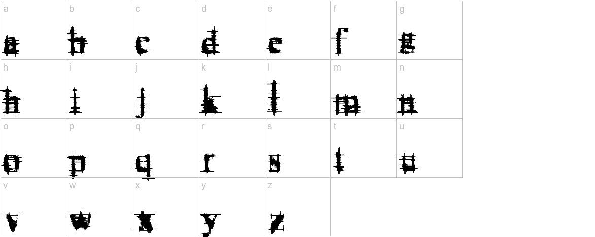 cymptums font lowercase characters sample