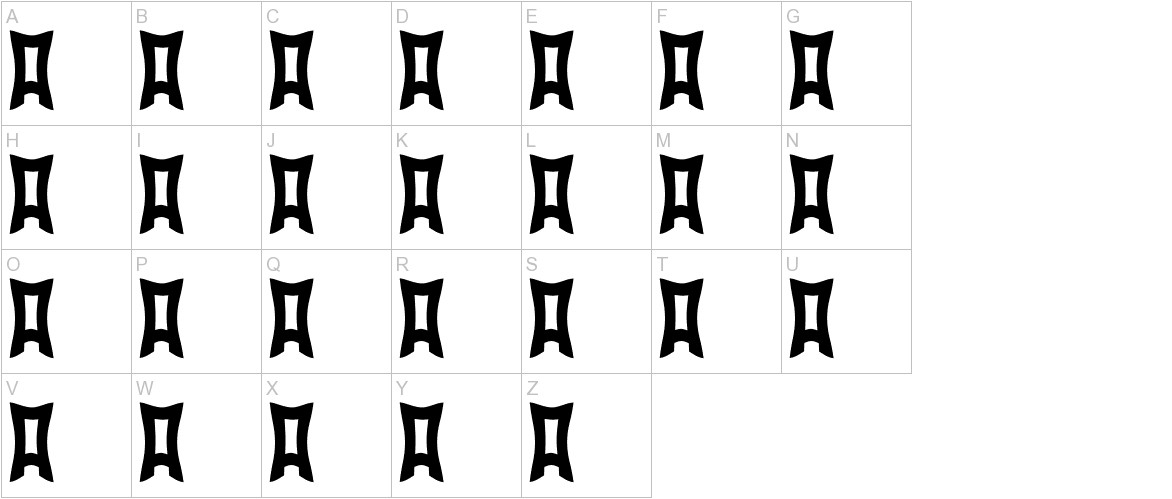dadapaw friends font uppercase characters sample