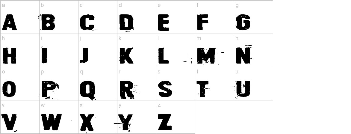 Cyberpnuk2 font lowercase characters sample