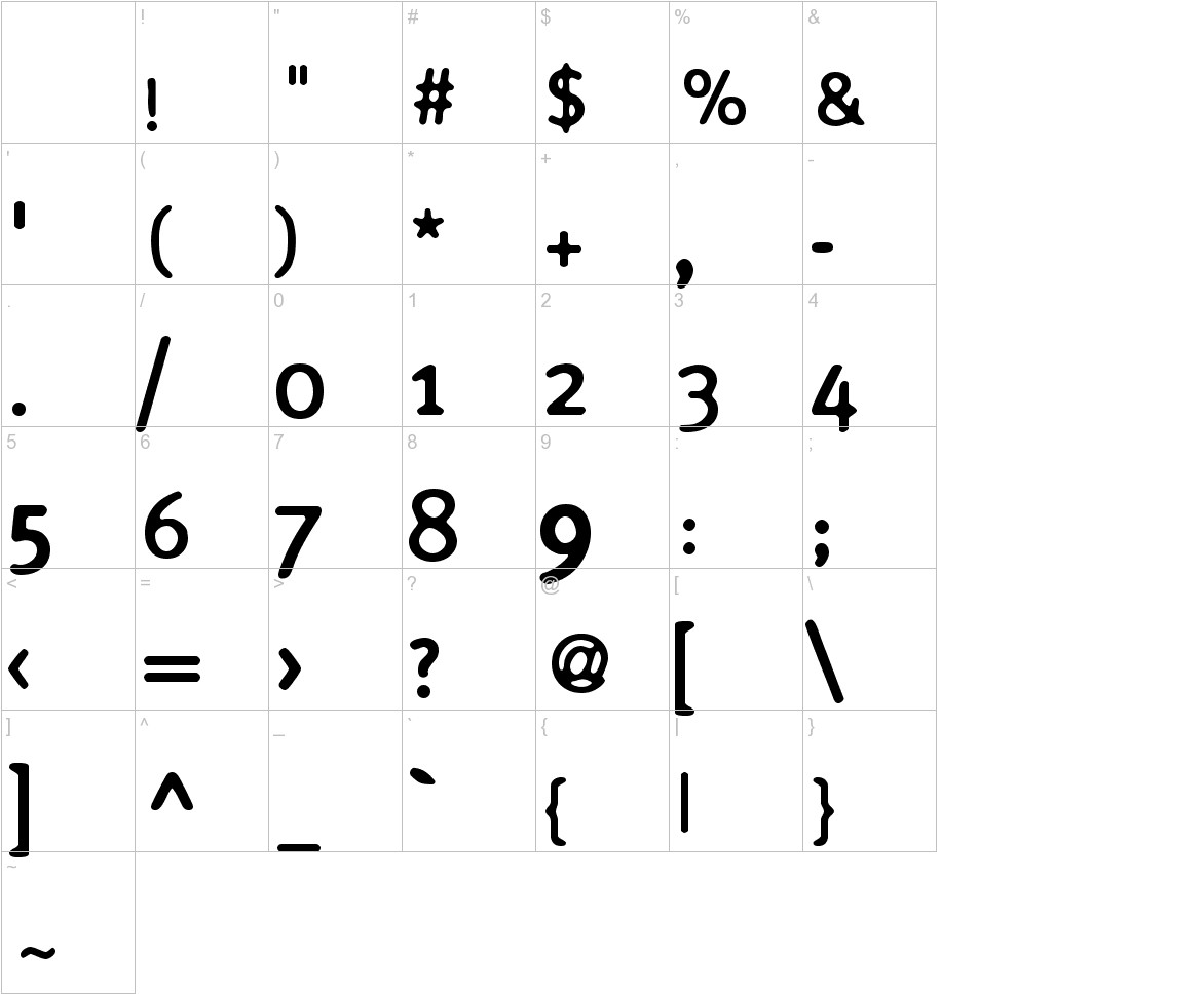 Cynic font other characters sample