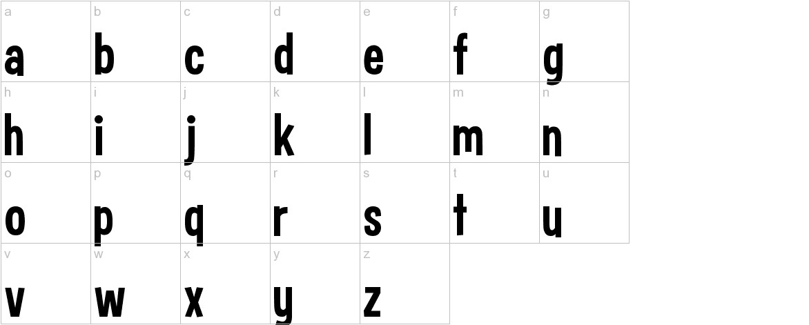 Curse Casual JVE font lowercase characters sample