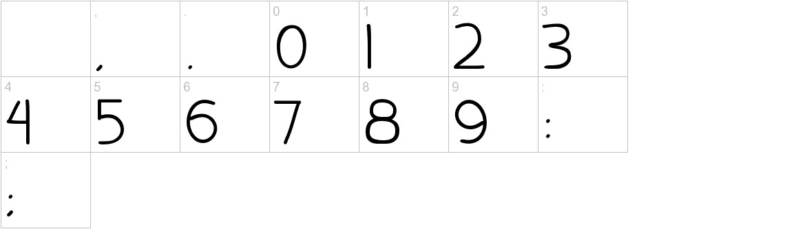 Damai Kpk Polri font other characters sample