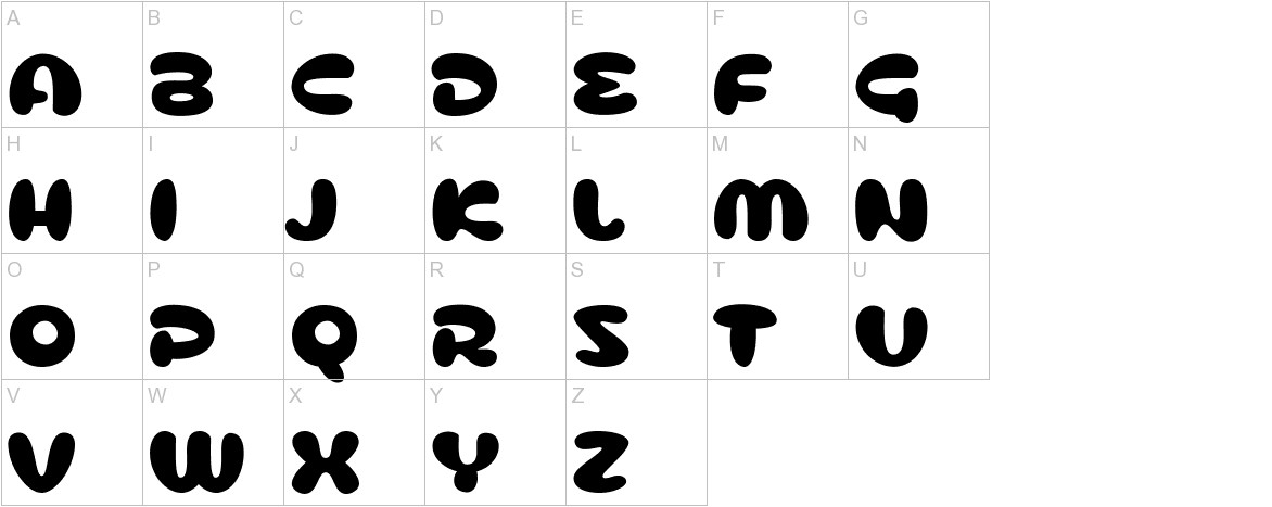 Cusco font uppercase characters sample