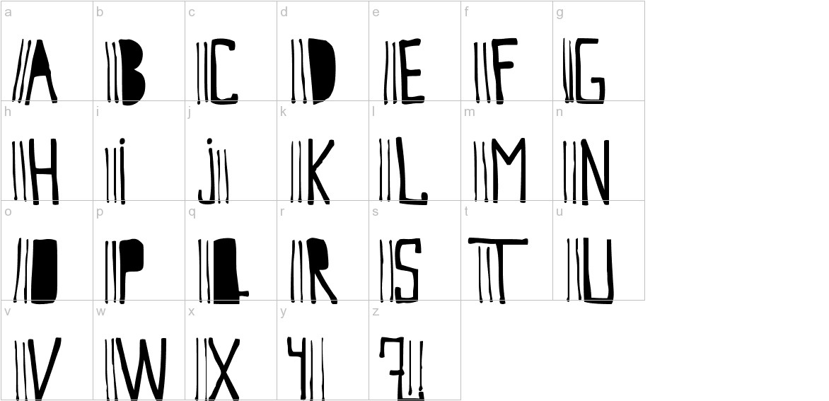 Cutre Glam font lowercase characters sample