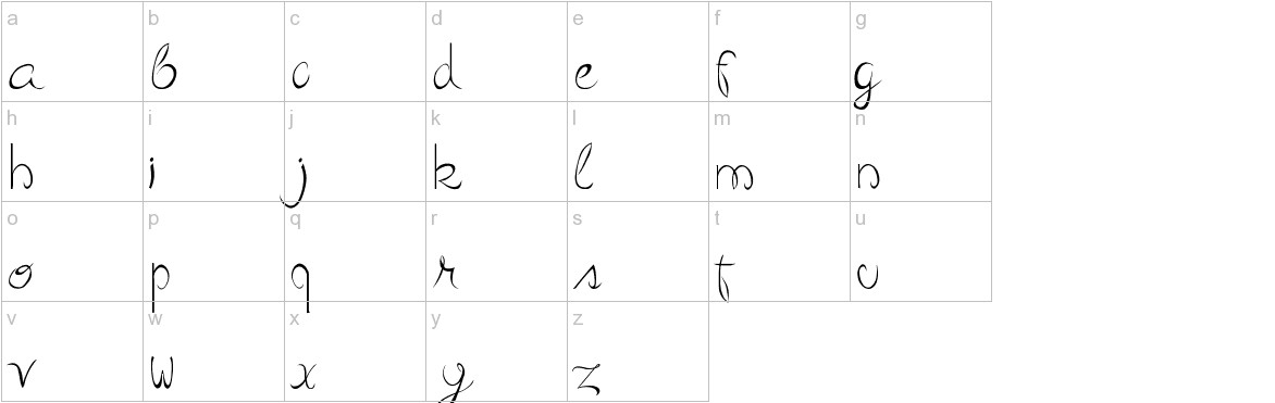curvation font lowercase characters sample